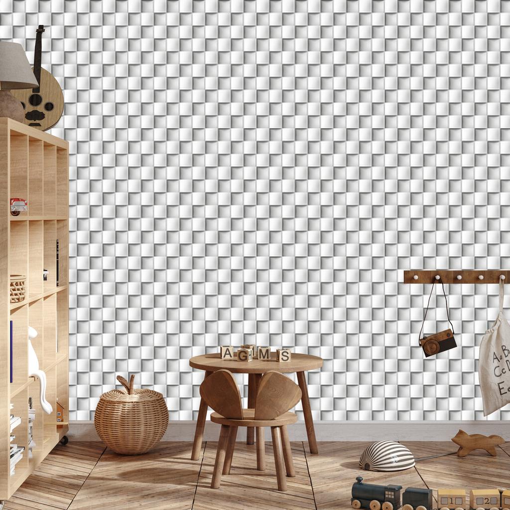 Modernist mosaic wallpaper with a 3D effect for the living room and bedroom 50x1000