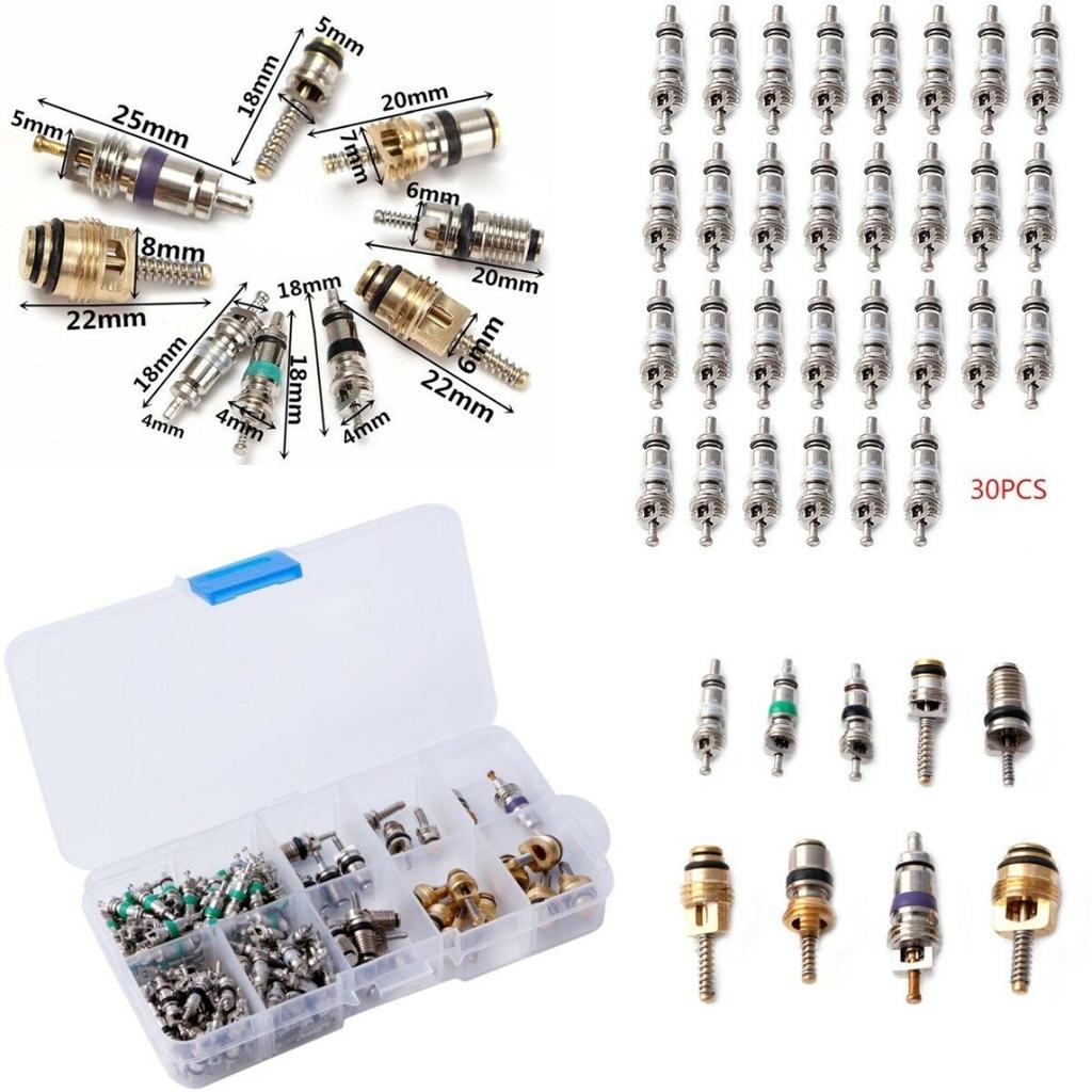 134 шт./кор. автомобильный автомобиль R134a A/C клапаны с сердечником автомобильный комплект для кондиционирования воздуха