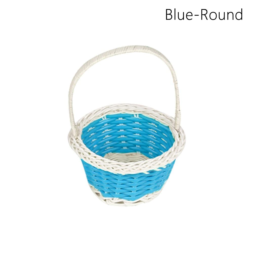 Корзина для хранения цветов из ротанга, круглая/в форме сердца, плетеная корзина для цветов для дома, свадьбы