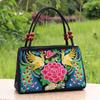 2024 New Fashion Embroidery Women Small Handbags National Floral Embroidered Lady Top-handle Bags Single-layer Beading Falp Carrier