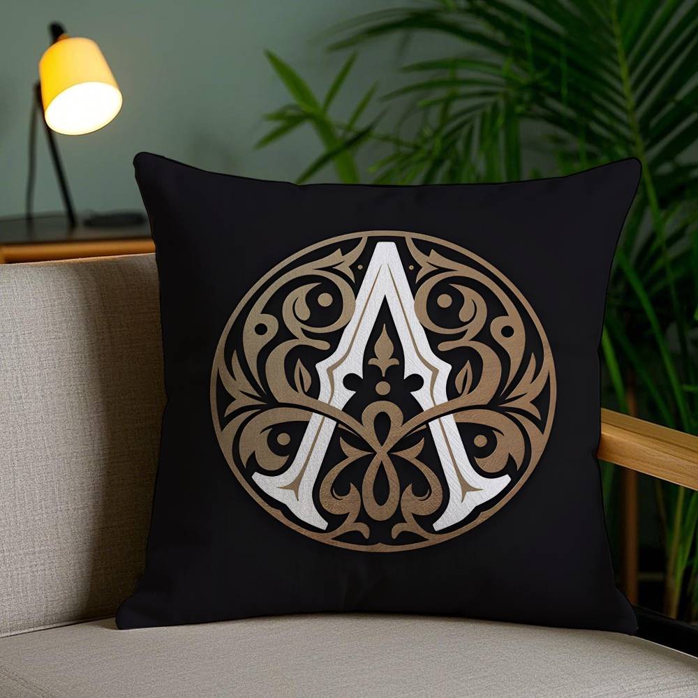 Simple Letter Design AU Pillow Case Anti-dustmite Pillowcase Invisible Zipper Silky Short Plush Sofa Cushion Cover