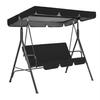 Patio Swing Chair Canopy Replacement Sun Hammock Shade Cover UV-Resistant Waterproof Swing Seat Canopy