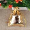 20PCS Gold Silver Color Drawstring Pouches 7x9cm 9x12cm 10x15cm Candy Packing Bags  Wedding Gift