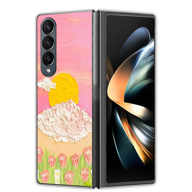 Чехол для Samsung Z Fold 4 ZFold 5 4 5G Жесткий прозрачный чехол для телефона для Samsung Galaxy Z Fold4 Fold5 Ударопрочный бампер Fundas
