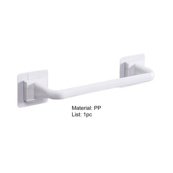 Вешалка для полотенец Настенная экономия места PP Простой внешний вид Держатель для хранения полотенец для общежития