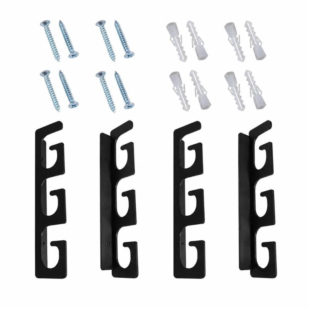 4Pcs Horizontal Overhead Hanger Fishing Rod Storage Rack Fishing Rod Stand for Home Tackle Tools