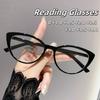Advanced Retro Cat Eye Presbyopia Glasses Fashionable Anti Blue Light Glasses Optical Prescription Eyeglasses 0 TO +4.0