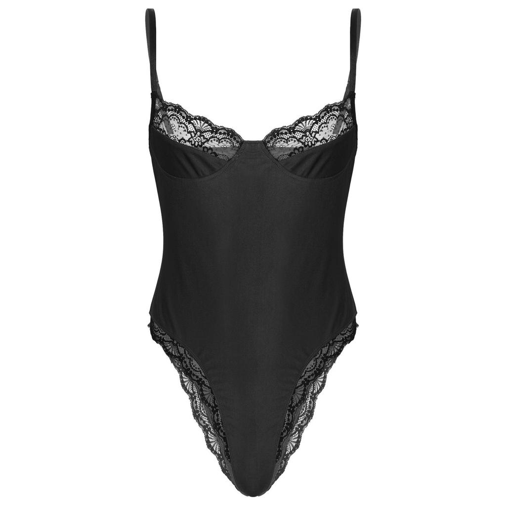 Мужское сексуальное кружевное облегающее боди, нижнее белье без рукавов, Тедди, комбинезон, ночное белье