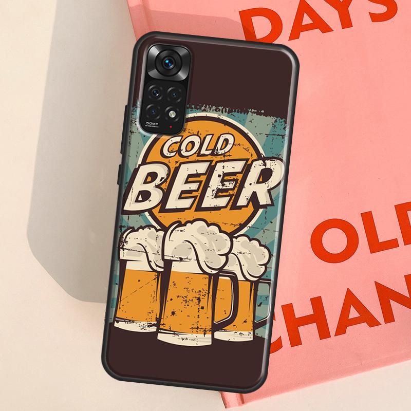 Beer Case For Xiaomi Redmi Note 12 Pro Note 8 9 10 11 Pro 9S 10S 11S 12S Redmi 9C 10A 10C 12C