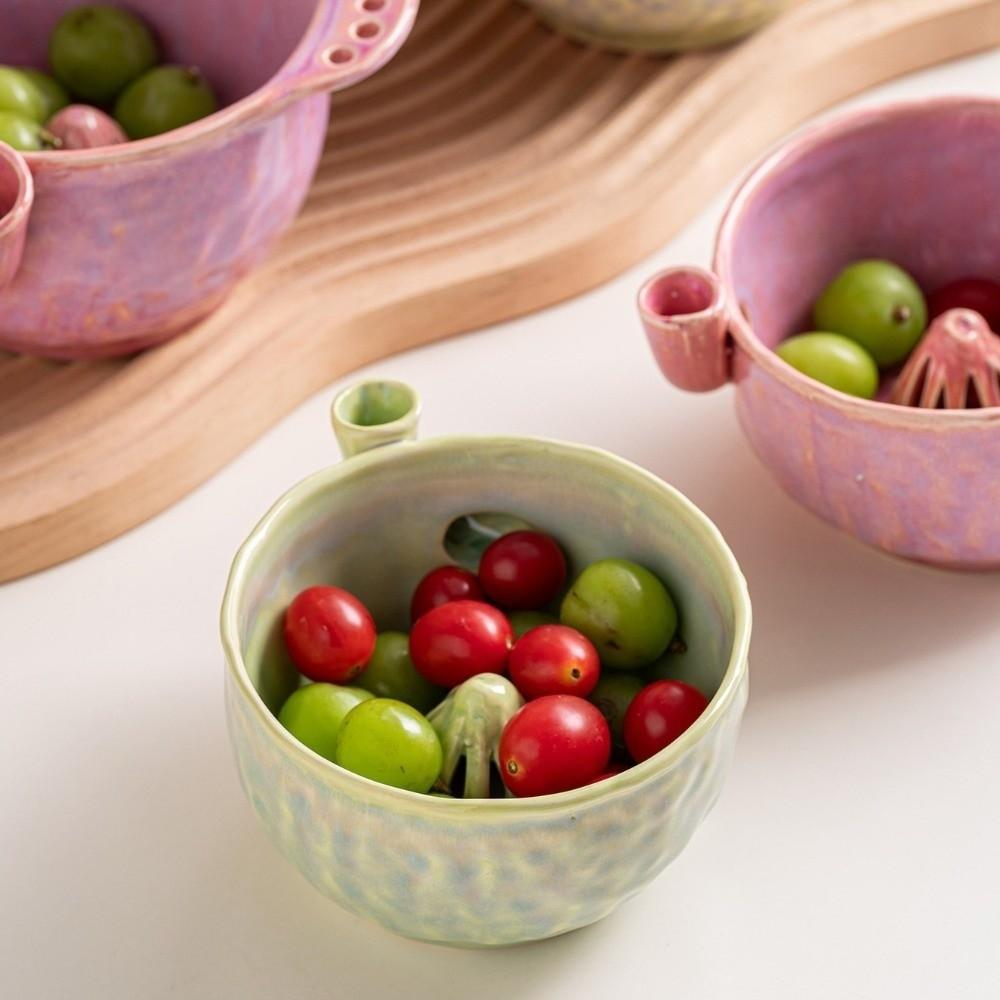 Automatic Vortex Ceramic Berry Washer Large Capacity Self-Rotating Fruit Cleaner Healthy Eating
