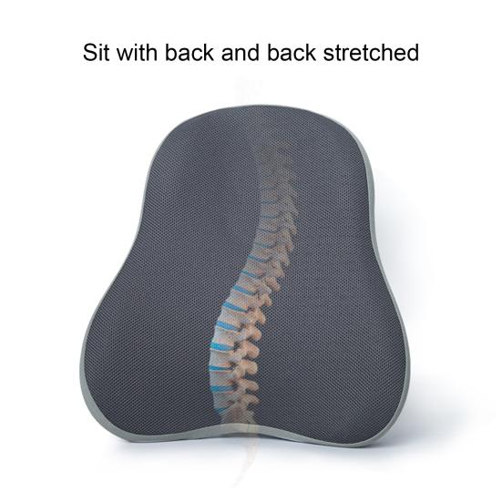 Подушка для офисного стула Мягкая пена с эффектом памяти Подушка для поддержки поясницы Облегчение боли в пояснице Эргономичная подушка для поддержки спины Поезда Самолеты Грузовики Автомобили
