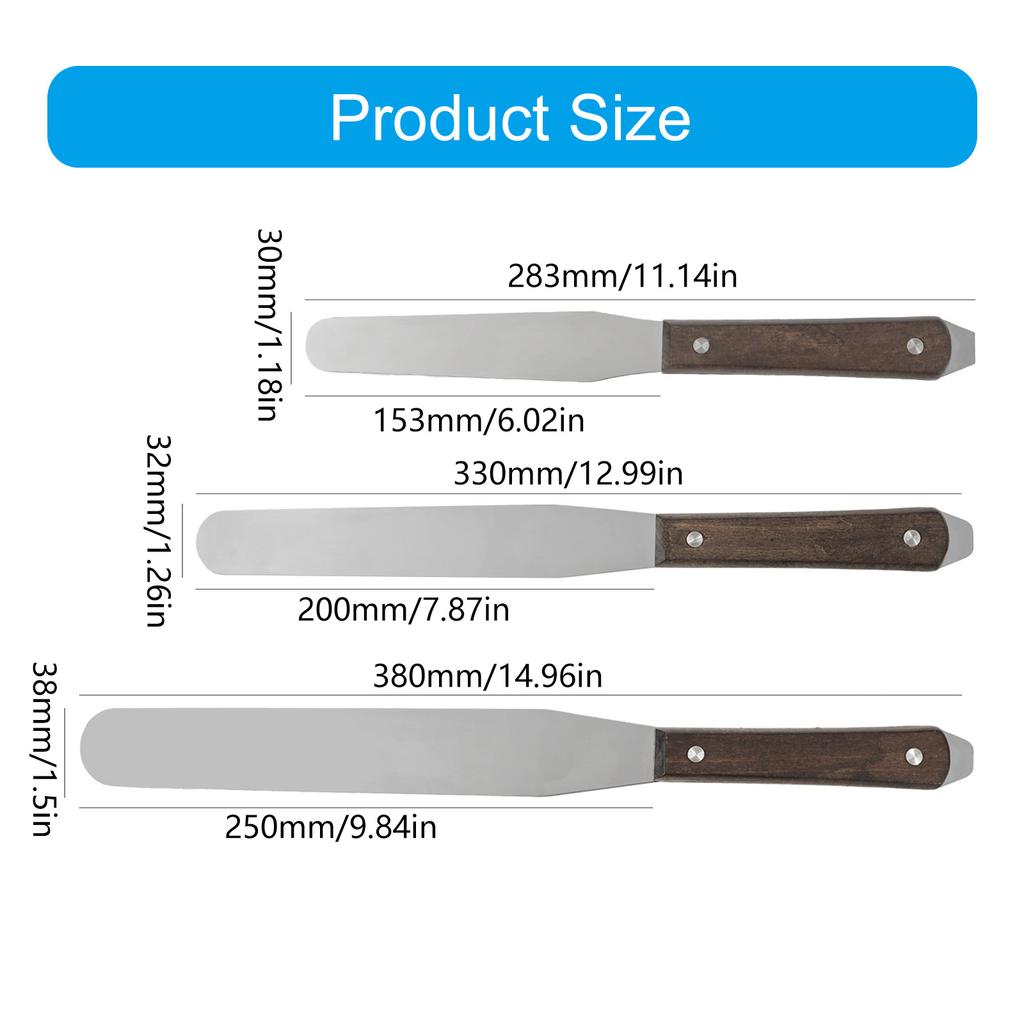 Нож для регулировки краски из нержавеющей стали с деревянной ручкой, нож для смешивания паяльной пасты, инструмент для ракеля для трафаретной печати, аксессуары