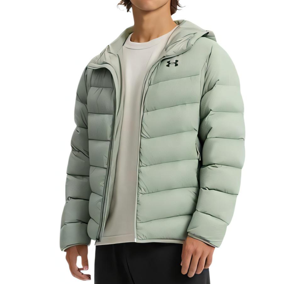 Under Armour Мужские Пуховики Лесной Зеленый Утепленный Пуховик с Капюшоном 6001970-504