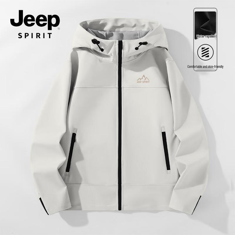 JEEP SPIRIT Men's Outdoor Windproof Waterproof Work Jacket