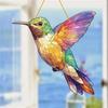 Colorful Hummingbird Window Ornament: Outdoor Acrylic Hanging Decoration