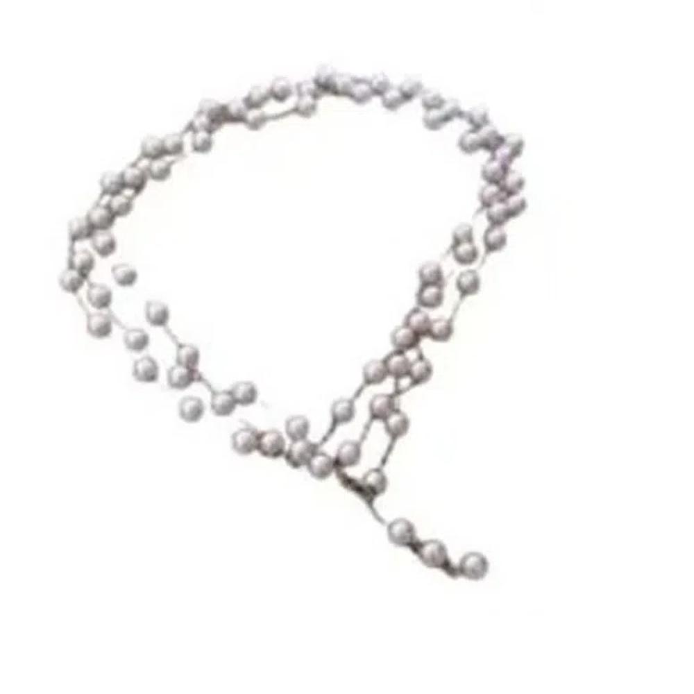 Fashion Long Pearl Necklace Simulated Pearl Collarbone Chain Elegant Sweater Chain Dress