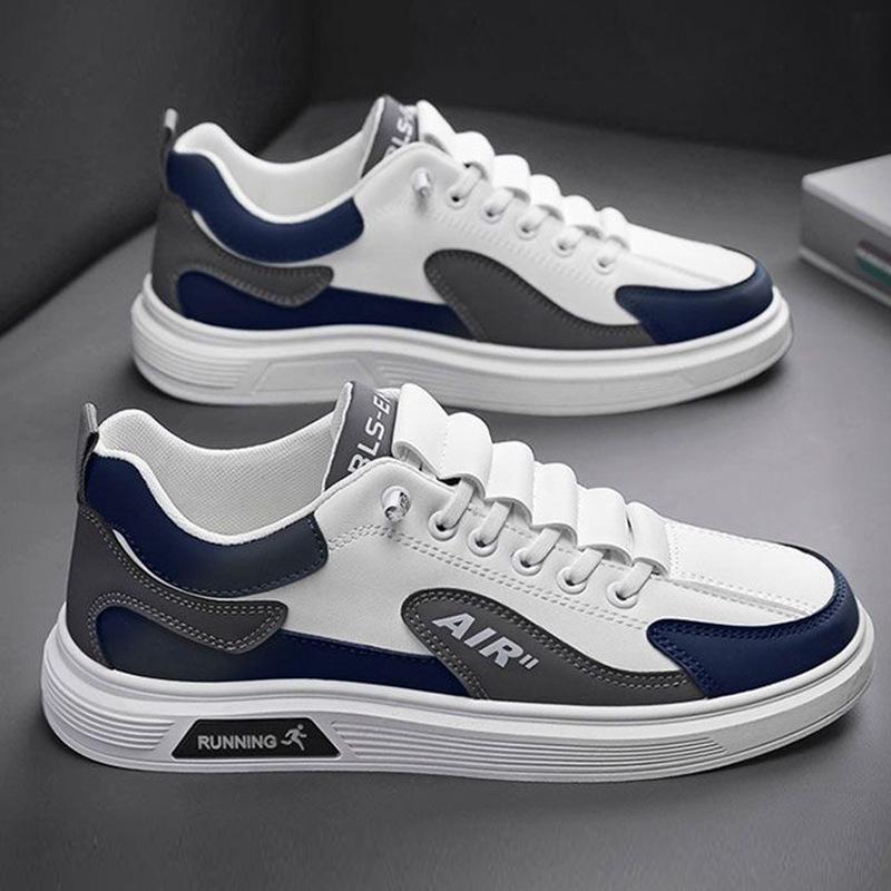 Spring and Autumn Luxury Handsome Men's Shoes Leather Low-top Fashion Trend Running Sports Men's Casual Trend Shoes