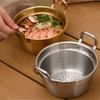 Korean Ramen 20CM Noodle Pot Double Handle Household Ramen Pot Ramen Bowls Kitchen Cooking Tools Kitchen Supply