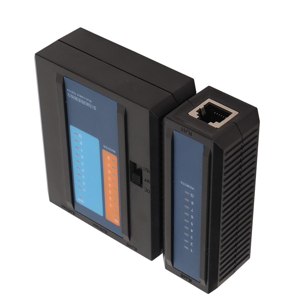 Тестер сетевого кабеля RJ45 RJ11 8P 6P 4P Диагностика неисправностей Светодиодный индикатор Детектор линии для Интернета