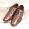 70s 80s Vintage FREEMAN Size 9.5C 26.5 27.0cm Plain Toe Dress Shoes Brown(USED)