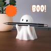 Милый держатель для ручек-призраков для стола, органайзер для карандашей на Хэллоуин, белая подставка для ручек-призраков для домашнего рабочего пространства, украшение рабочего стола