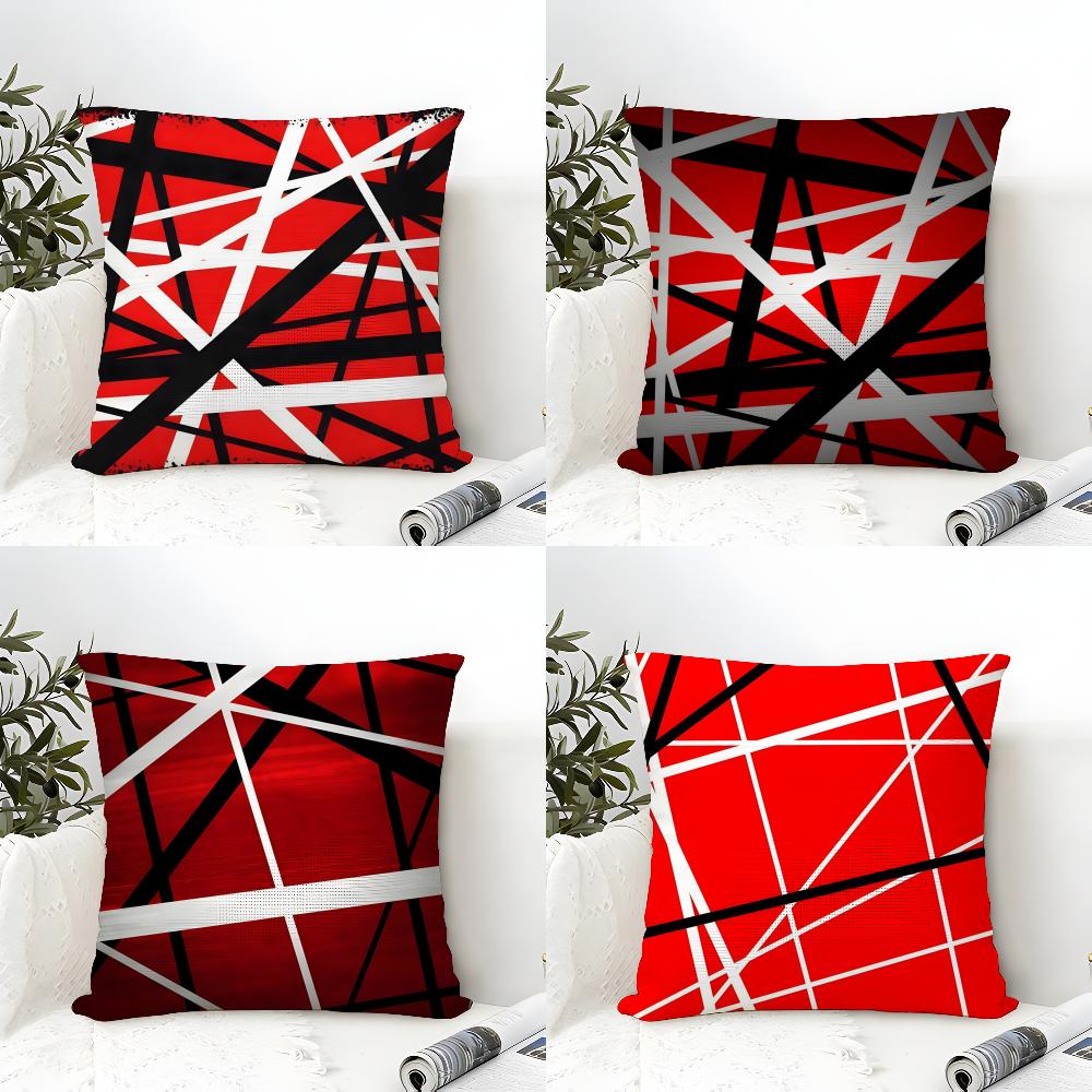 VVan HHalen Rock Cushion Cover Eco Linen Pillow Case DoubleSided Print Breathable Durable Zipper Home Decor Gift