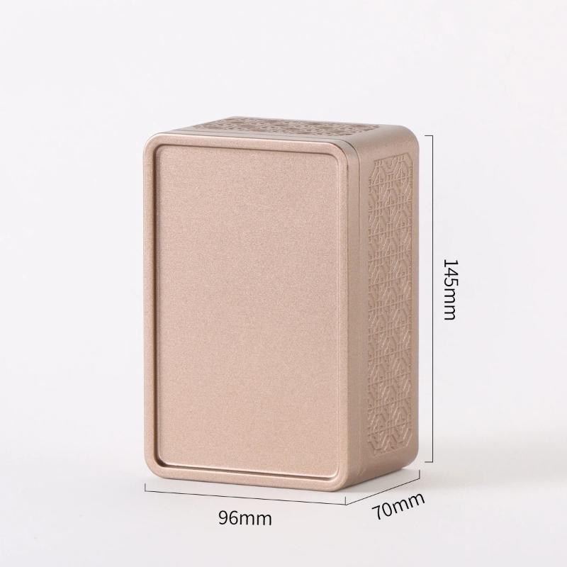 Airtight Smell Proof Herb Storage Container: Stainless Steel Mini Tea Cans Coffee Box