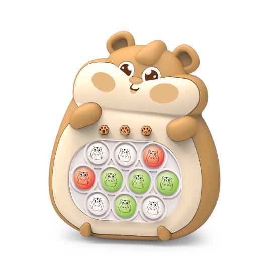 Игра «Нажми пузырь» с подсветкой для раннего обучения, портативное забавное средство для снятия стресса, быстрый удар с помощью толчка