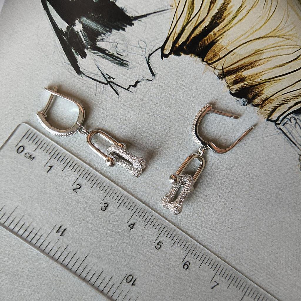 Silver Earrings with Cubic Zirkonia (2184164)