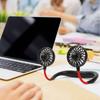 Портативный шейный вентилятор USB-перезаряжаемый мини-вентилятор Легкий дизайн «свободные руки» для жарких дней