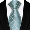 Single Color Mens Necktie Satin Groom Jacquard Luxury Plaid & Checks Ties  Party Accessories