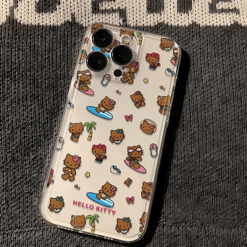 3D Bowknot Hello Kitty Chain Phone Case For Samsung Galaxy A56 A55 A16 A17 A06 A35 A54 A53 A13 A32 A07 A14 A34 A26 A23 A52 cover