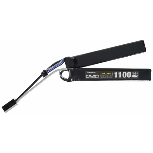 Noir Suppression LiPo 7.4V 1100mAh 40C SOPMOD Compatible Saddle Pack GFG932 Official Japanese Product