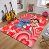 1pc S-Stitch Design Printed Area Rug Carpet for Bedroom Living Room Home Decor Rugs Mat Non Slip Mat Rug for Bedside