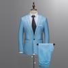 Мужской тонкий костюм на пуговицах, цветное платье, куртка для шоу, пальто и брюки