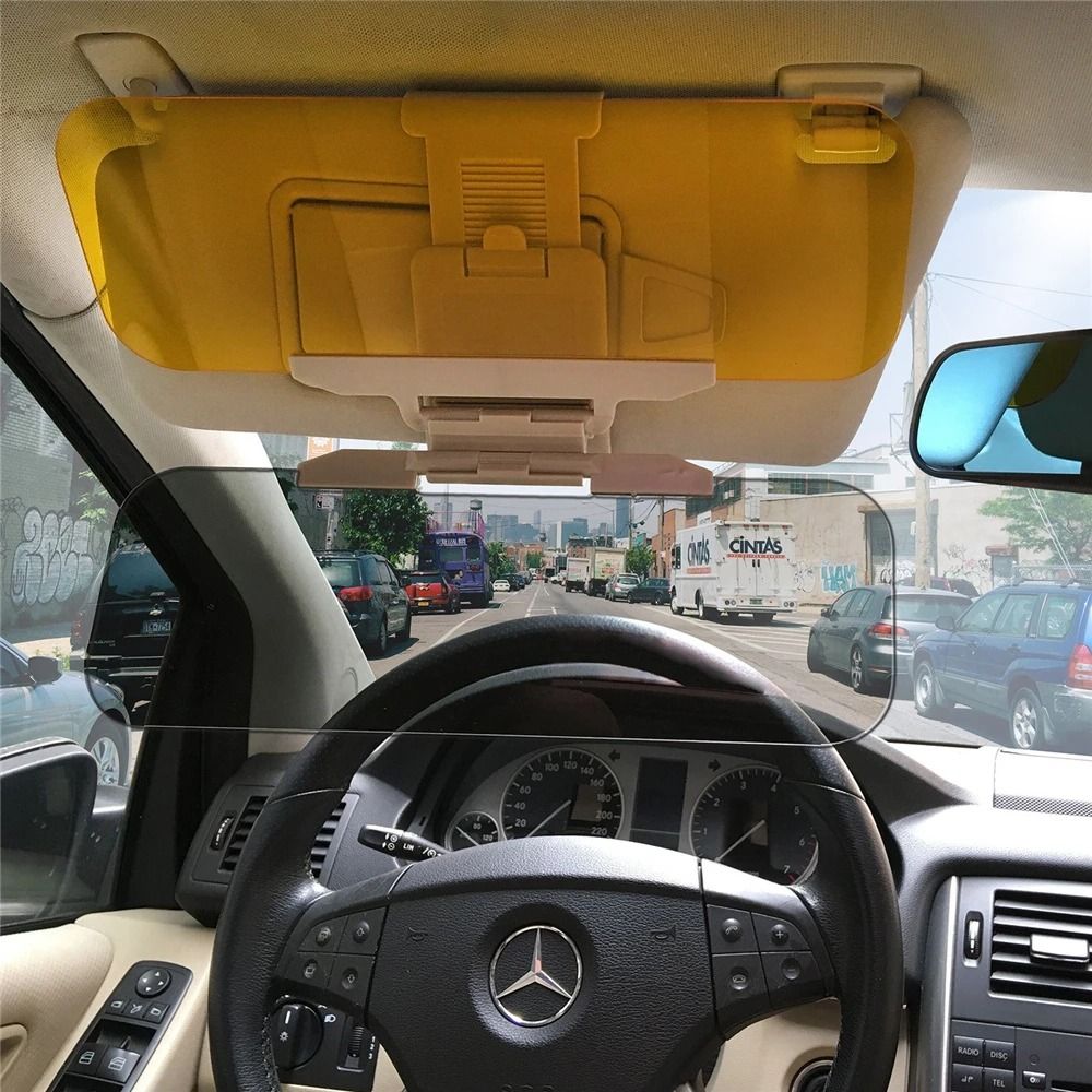 Universal Car Auto Sun Visor 2 in 1 Sunshade Plate Car Windshield Extender Day and Night