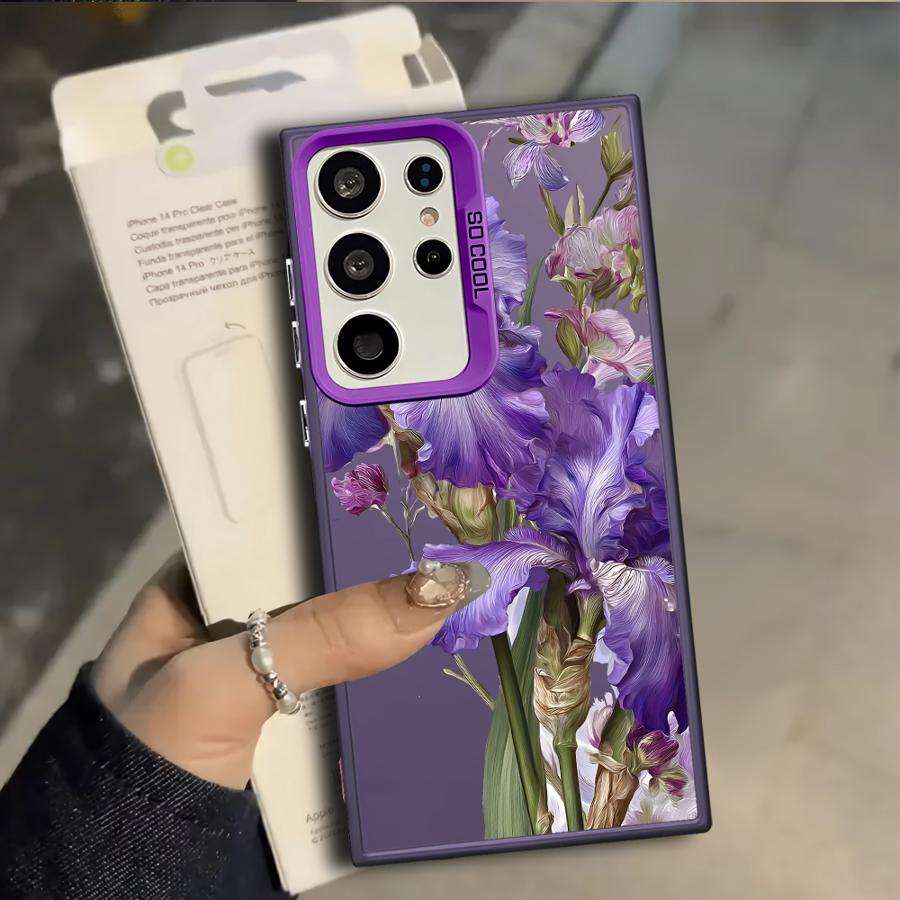 Модный Чехол-Бампер с Рисунком Подсолнуха для Samsung Galaxy S25 S22 S21 S23 Ultra Note 20 Ultra S24 FE S23 S20 Plus S25Edge