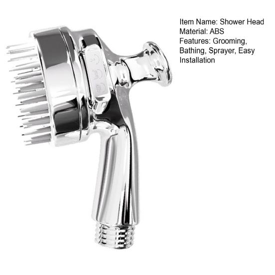 Насадка для душа для собаки, ручной распылитель высокого давления с массажной щеткой, принадлежности для душа для питомцев для купания собаки