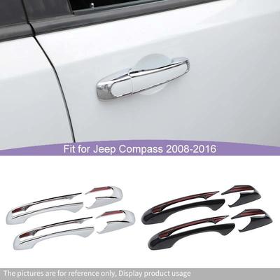 ABS Накладка-декорация на дверную ручку Подходит для Jeep Grand Cherokee 2011-2020/Jeep Patriot 2011-2016/Jeep Compass 2008-2016 Внешние аксессуары