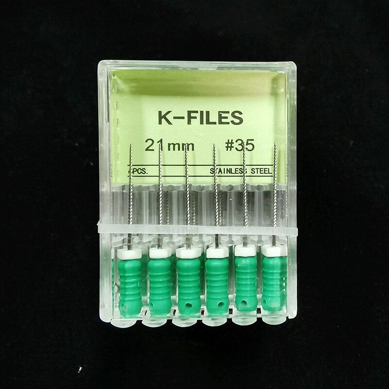 5 коробок стоматологических инструментов, эндодонтические инструменты для корневых каналов, H-файл, 21 мм, K, 21 мм, эндодонтические инструменты из нержавеющей стали, стоматологическая стоматология, одонтология