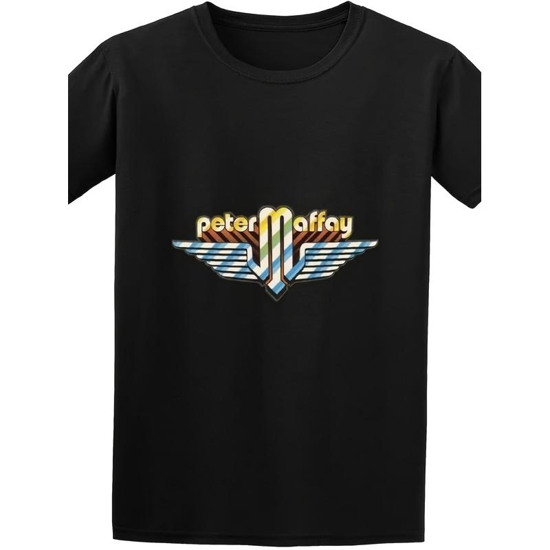 Mens Maffay Peter Logo T Shirt Print Tees Short Sleeve O Neck Black Unisex T-Shirt Comfortable Perfect for Home|Outdoor|Work|Gifting