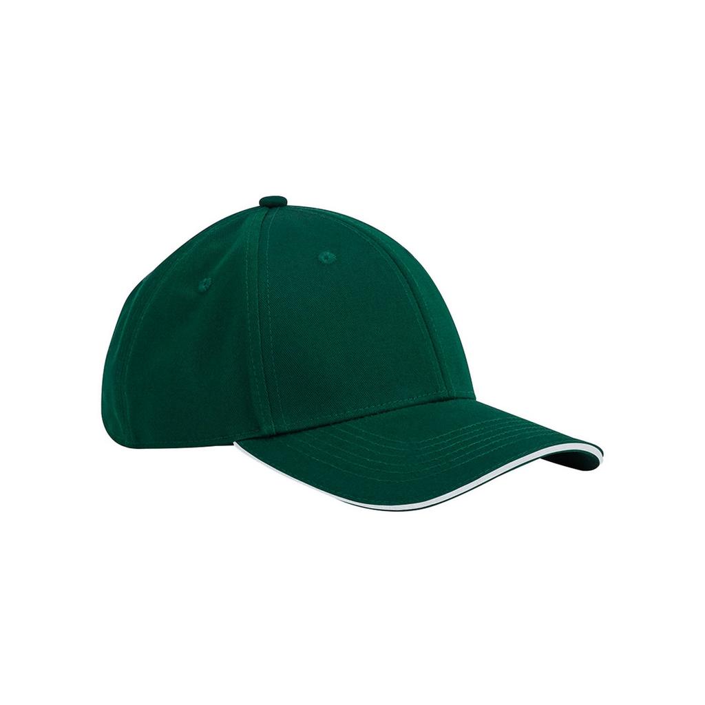 Beechfield Classic 6 Panel Organic Cotton Sandwich Peak Cap