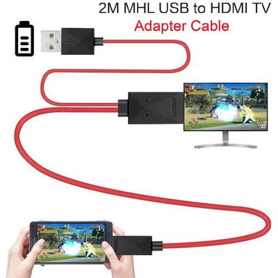 Совместимый с Micro USB на HDMI 1080P HD ТВ-кабель-адаптер для телефонов Samsung на базе Android, 11PIN