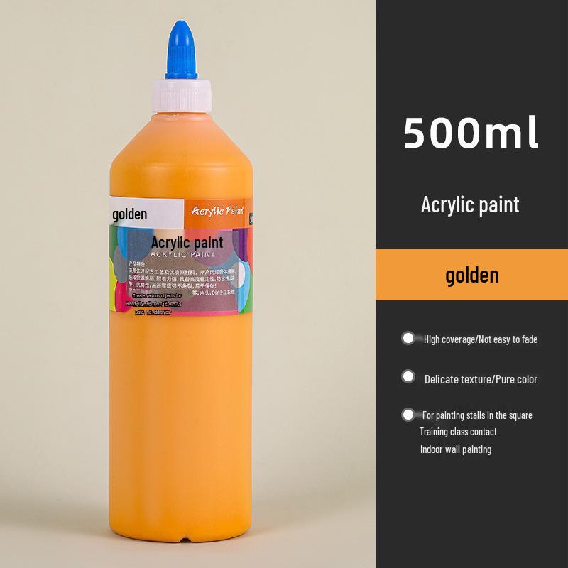 Водостойкая акриловая краска 500 мл - Долговечная, идеально подходит для росписи соломенной шляпы, керамических и гипсовых кукол