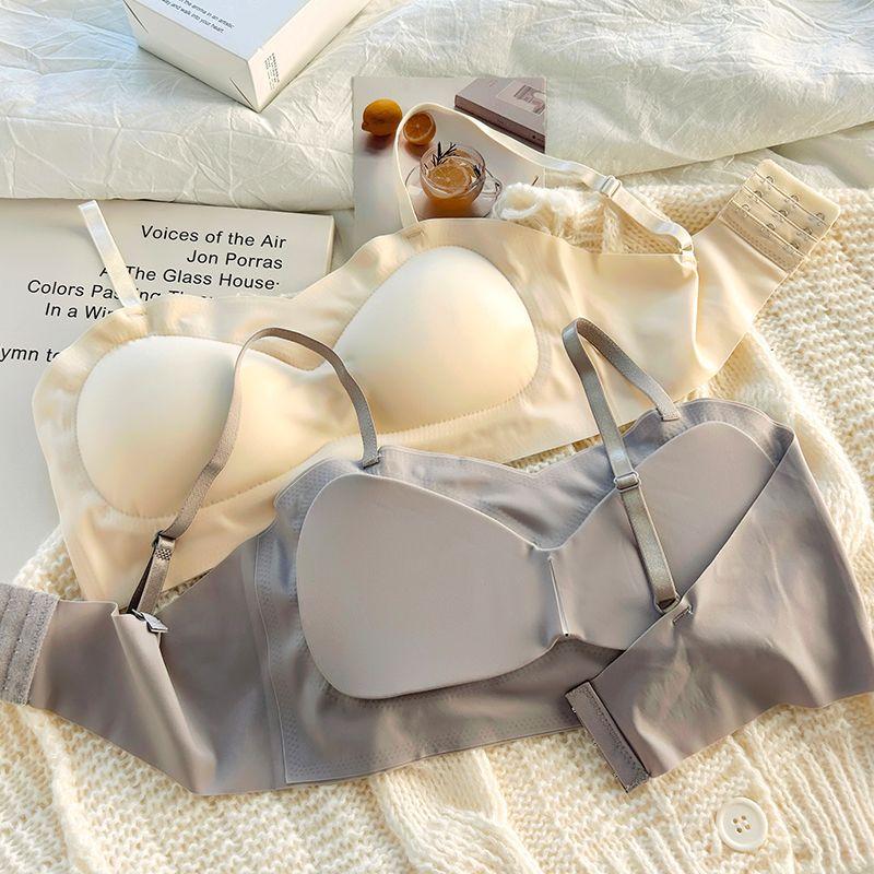 Ice Sick Bras Trackless Soft Push Up Bras Sexy Women Underwear
