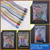 Multicolor Bead & Metal Chain Jewelry Accessories - 100 Pieces/Pack