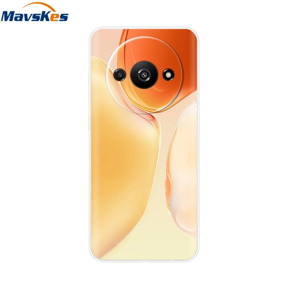 Мягкий прозрачный чехол из ТПУ для Xiaomi Redmi A3 Мягкие чехлы Fundas для Redmi A3 A 3 4G Ударопрочный корпус Силиконовая защитная задняя крышка