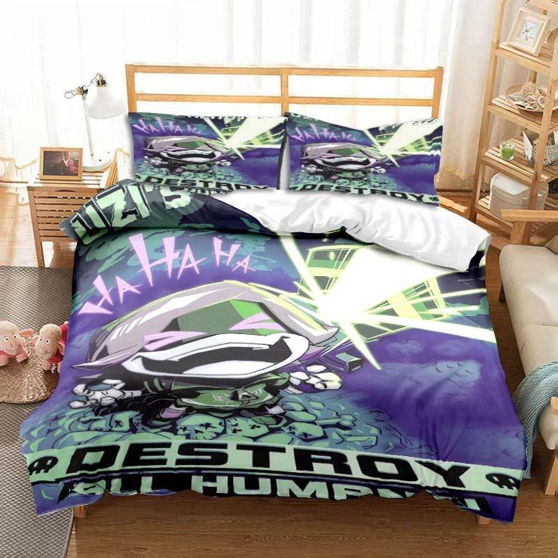 Murder Drones Anime Bedding Set Duvet Cover Pillow Case Children's Bedroom Bed Three-piece Set Single Double King Bed Set Gift