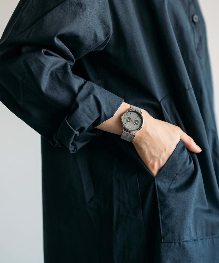 BERING Japan Limited Коричневая телячья кожа Серебристый нержавеющая сталь с 2 сетчатыми ремешками Сапфировое стекло Изменения Подлинный импортный продукт Гарантия 3 года