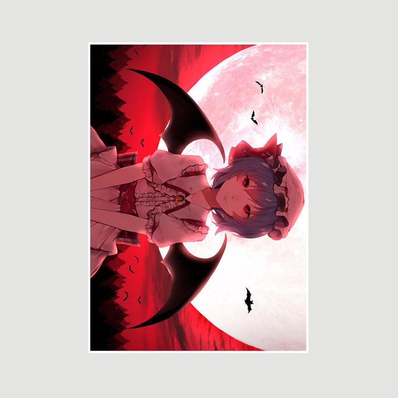 Домашний декор Картина Милая маленькая Лоли Аниме Девушка Плакат Милая Лолита Манга Фигурка Белые бумажные постеры и принты Бар Спальня Украшения Фреска